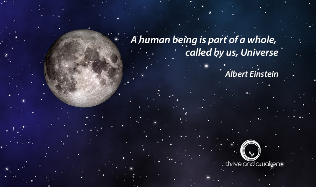 Inspirational quote - A human being is part of a whole, called by us, Universe by Albert Einstein