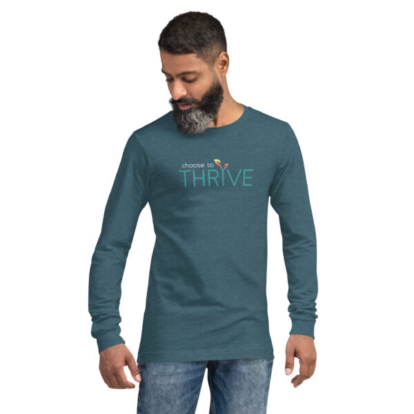 Choose to Thrive: Unisex long sleeve tee - Image 5
