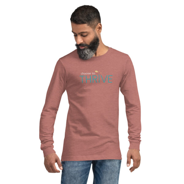 Choose to Thrive: Unisex long sleeve tee - Image 9