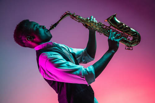 Saxaphone player