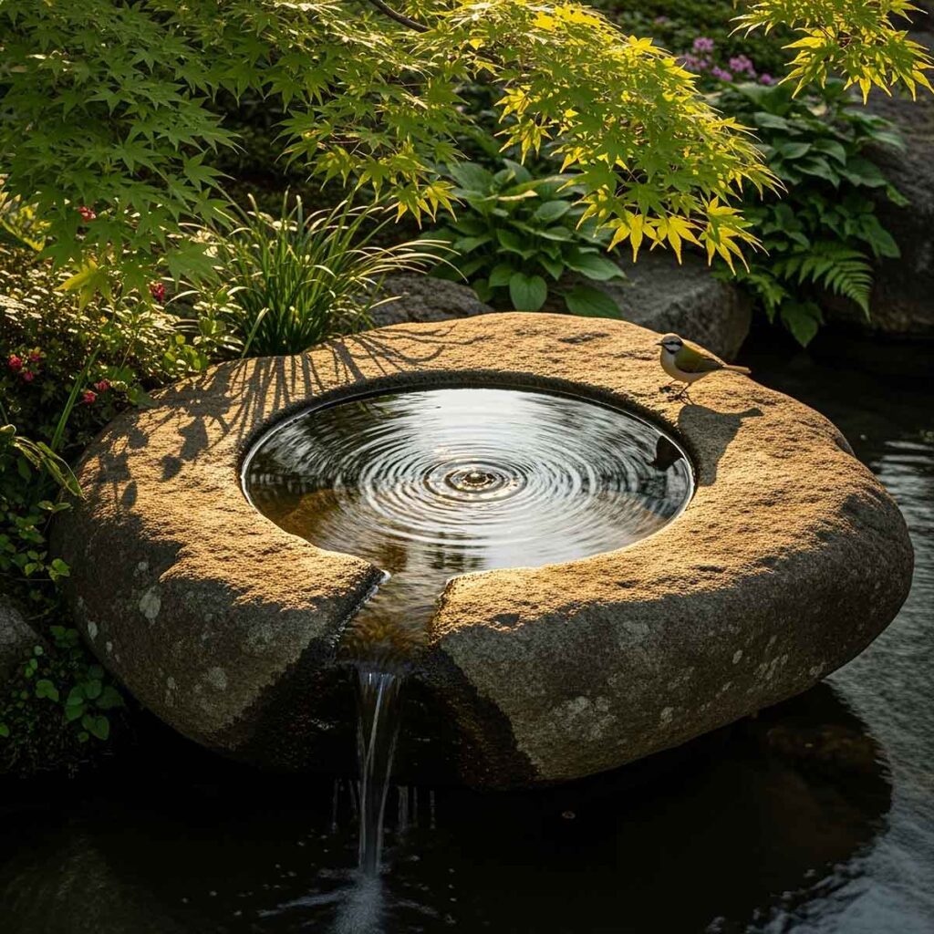 Round water fountain