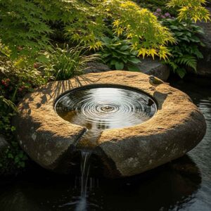 Round water fountain
