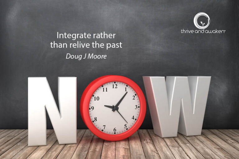 The word, NOW, in big block letters. The 0 has a clock in it. Quote from Doug-Integrate rather than relieve the past