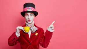 Person dressed as a clown